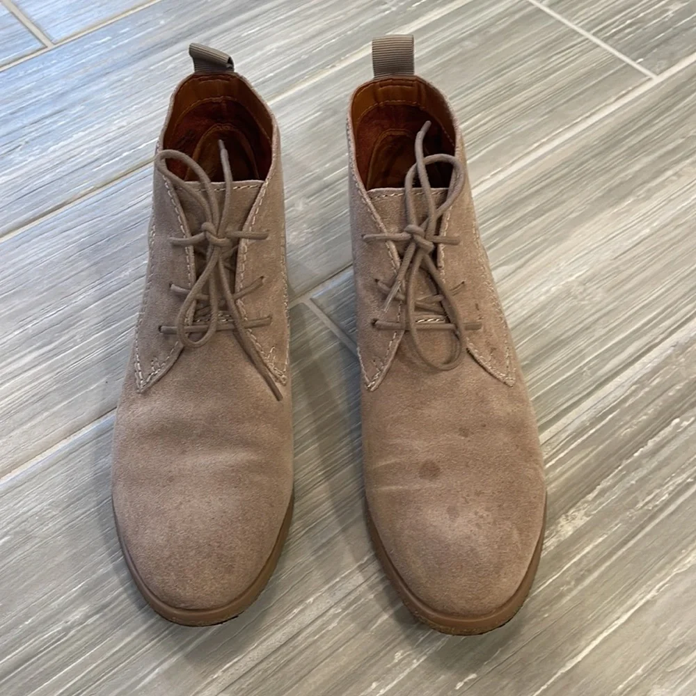 Franco Sarto suede tan booties, size 7.5 - Picture 4 of 6